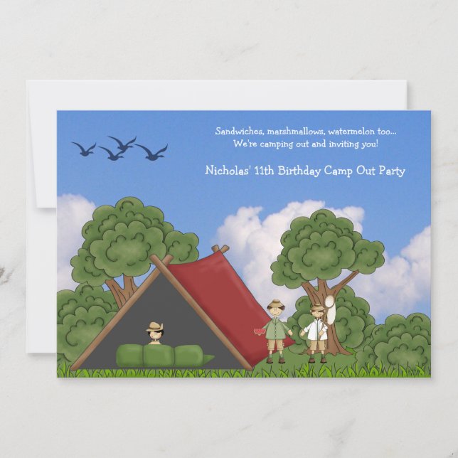 Camping no Convite Woods (Frente)