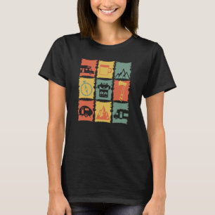 Camping Stuff Grafik para Camper T-Shirt
