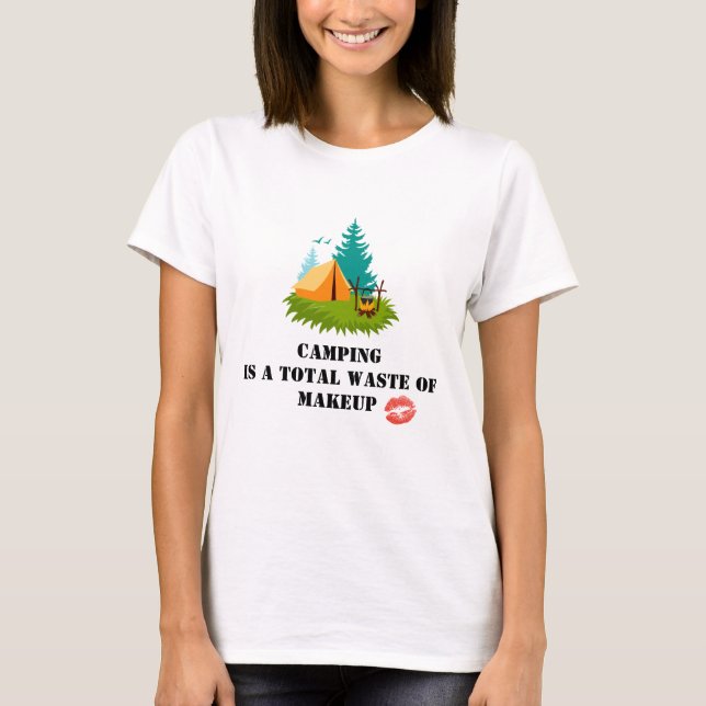 Camping T-Shirt Humoroso (Frente)