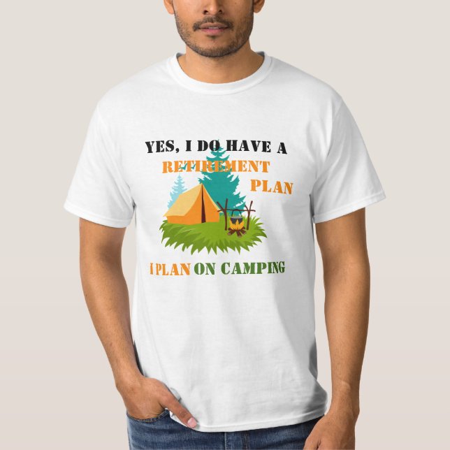 Camping T-Shirt Humoroso (Frente)