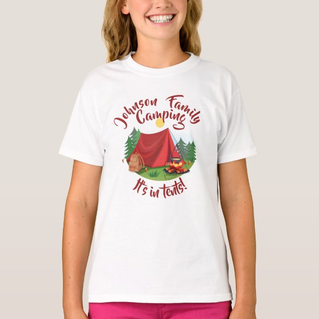 Camping T-Shirt personalizado (Frente)