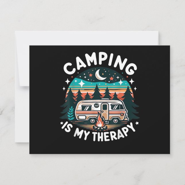 Camping Vintage é Minha Terapia Aventura Familiar  (Frente)