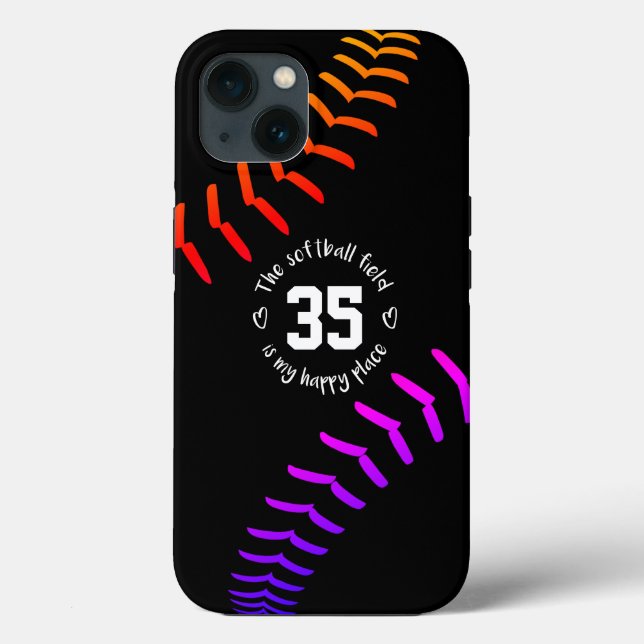 campo brilhante de softball, meu lugar feliz (Verso)