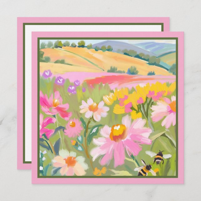 Campo com abelhas (Frente/Verso)