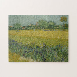 Campo com flores perto de Arles Quebra-cabeça