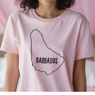 Campo de Barbados Camisa Camisa-T-Shirt Barbadiano