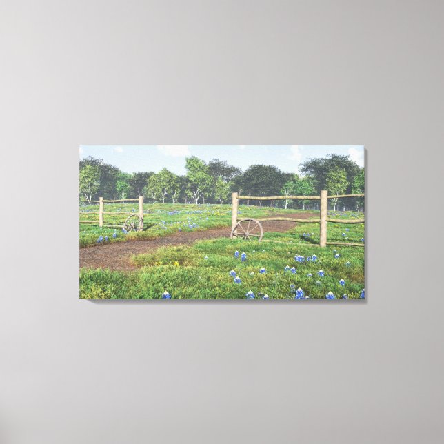 Campo de Canvas de Bluebonnets (Frente)