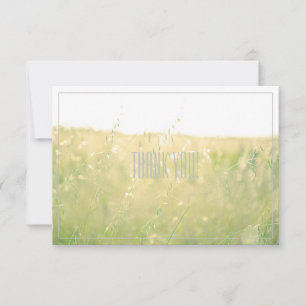 Campo de Cores de Pastel Pálidas Obrigado Cartão P