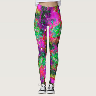 Campo de estrela celestial por todas as leggings d