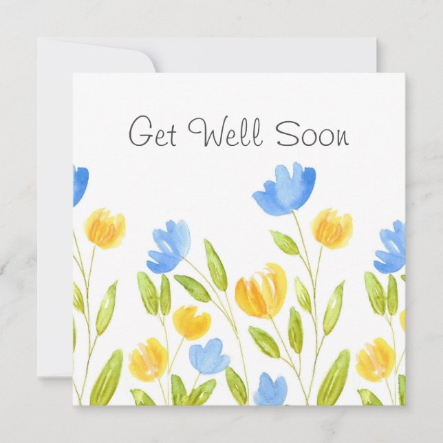 Campo de Flores Amarelas Azuis (Frente)