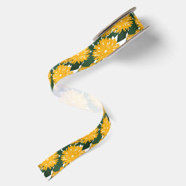 Campo de Flores Silvestres Amarelo Verde de Dente-