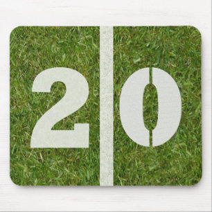 Campo de futebol Mousepad de 20 linhas de jardas