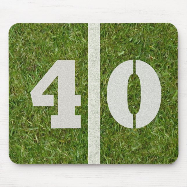Campo de futebol Mousepad de 40 linhas de jardas (Frente)