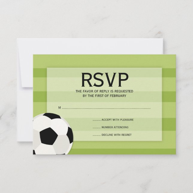 Campo de futebol temia Bar Mitzvah RSVP (Frente)