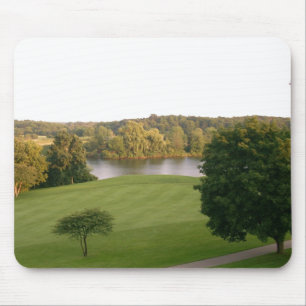 Campo de golfe Mousepad de Genebra do lago