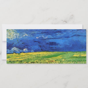 Campo de trigo sob céu nublado por Vincent van Go