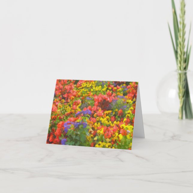 Campo do cartão de nota das flores (Frente)