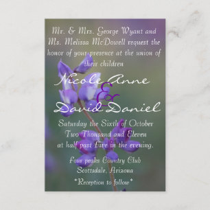 campo do convite do Lupine