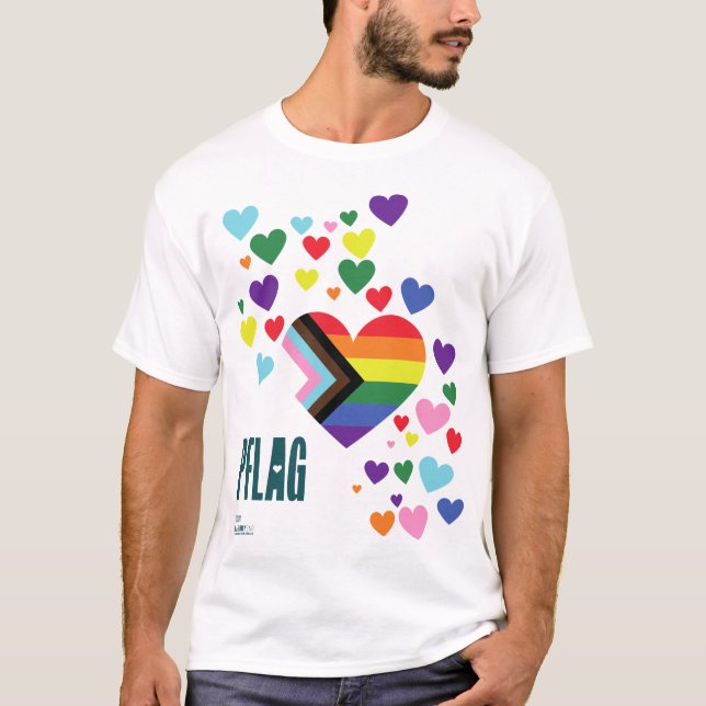 Campo do Orgulho PFLAG Camisa fundo branco (Frente)
