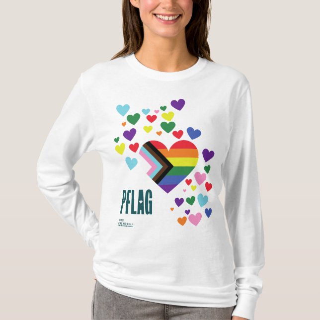 Campo do Orgulho PFLAG Camisa fundo branco (Frente)