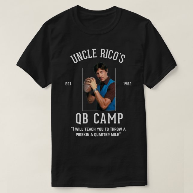 Campo QB do Tio Rico&x27;s - Camisa T Clássica 198 (Frente do Design)