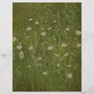 Campo Texturizado De Papel De Escrapão Floral Do