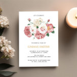 Camponeses Florais e Rosas 60.o convite para o ani<br><div class="desc">Projetado para coordenar com a nossa Coleção de Rosas de Pedônia, este 60º convite de aniversário apresenta buquês de rosas e pedras lindas com texto clássico. As cores vibrantes dos rosas em fundo preto fazem o convite pegar os olhos e torná-lo único. Para personalização mais avançada deste design, por exemplo,...</div>