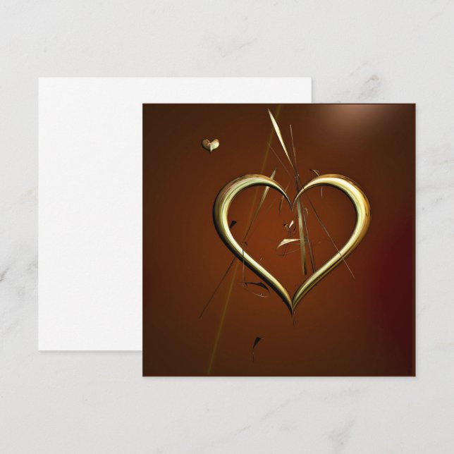 Campos de Amor de Convite Dourado (Frente/Verso)