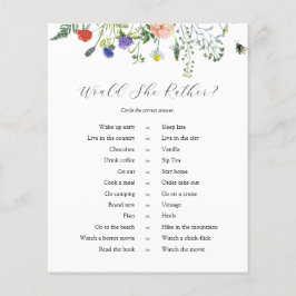 Campos de Flor Selvagem e Abelhas Ela Iria Prefere