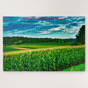 Campos de Milho de Wisconsin. Quebra-cabeça de ser
