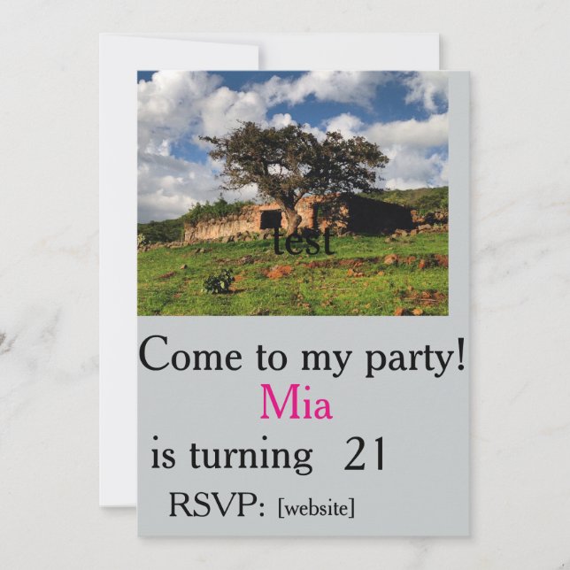 campos do modelo do convite dos chacharas (Frente)