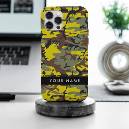 Camuflagem amarela e castanha Seu nome Personaliza