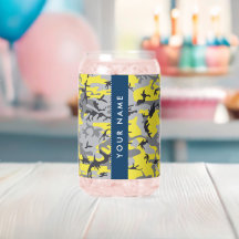 Camuflagem Amarela e Cinza Seu nome Personaliza