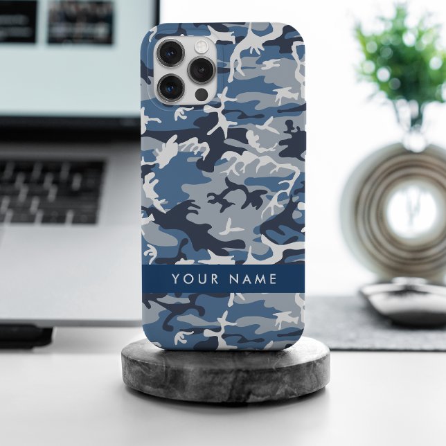 Camuflagem Azul Neve de Inverno Personalize seu no (Criador carregado)