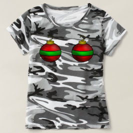 Camuflagem Camisa de Natal enfeite