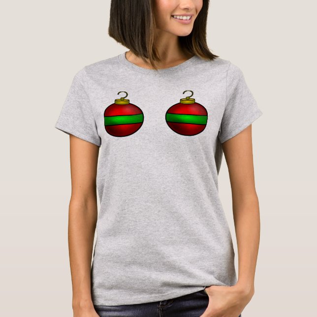 Camuflagem Camisa de Natal enfeite (Frente)