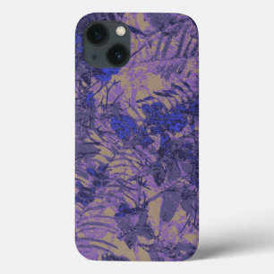 Camuflagem contra a flor azul