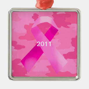 Camuflagem Cor-de-Rosa Escura Ornamento de Data da
