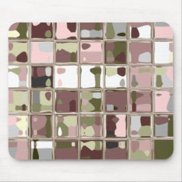 Camuflagem cor-de-rosa Mousepad multicolorido