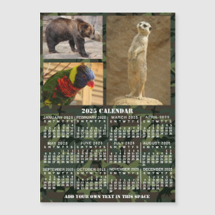 Camuflagem de Calendário 2025 Adicione 3 Fotos