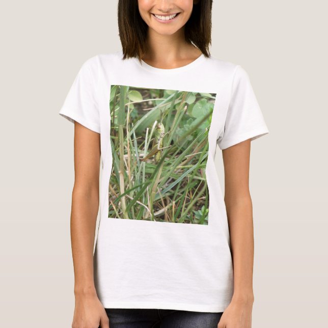Camuflagem de gafanhotos Damas T Camisa (Frente)