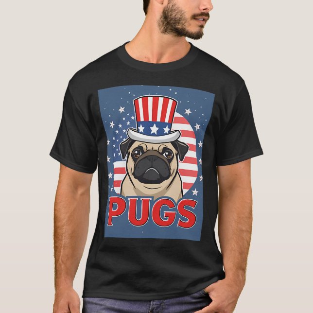Camuflagem de Pug Camisa â€“ Pug engraçado disfarç (Frente)
