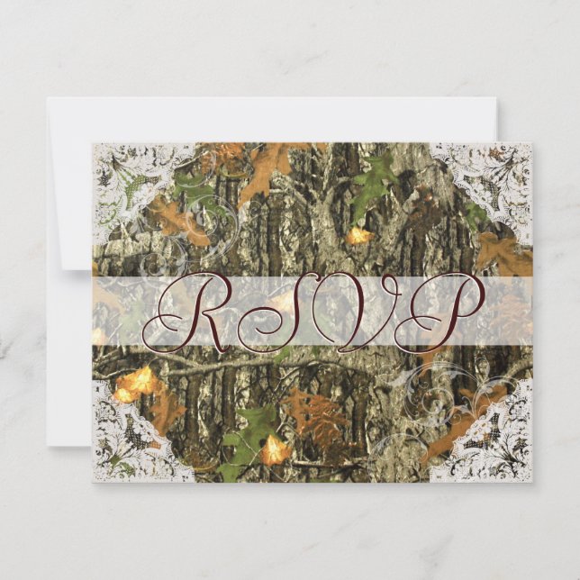 Camuflagem e resposta de casamento em renda branca (Frente)