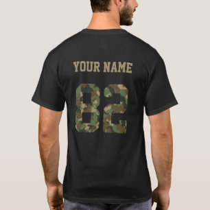Camuflagem Personalizada Número 82 T-Shirt Persona