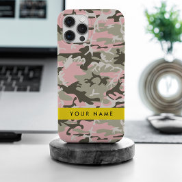 Camuflagem rosa e verde Seu nome personaliza