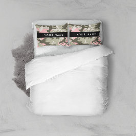 Camuflagem rosa e verde Seu nome personaliza