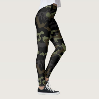 Camuflagem surpreendente legging impresso