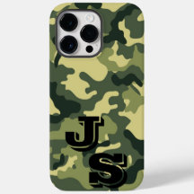 Camuflagem Verde do Exército iPhone 14 Pro Max Cas