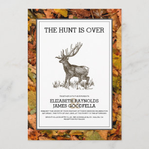 Camufle a caça está sobre convites do casamento