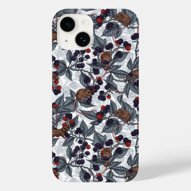 Camundongos e amoras-negras em branco (Verso)